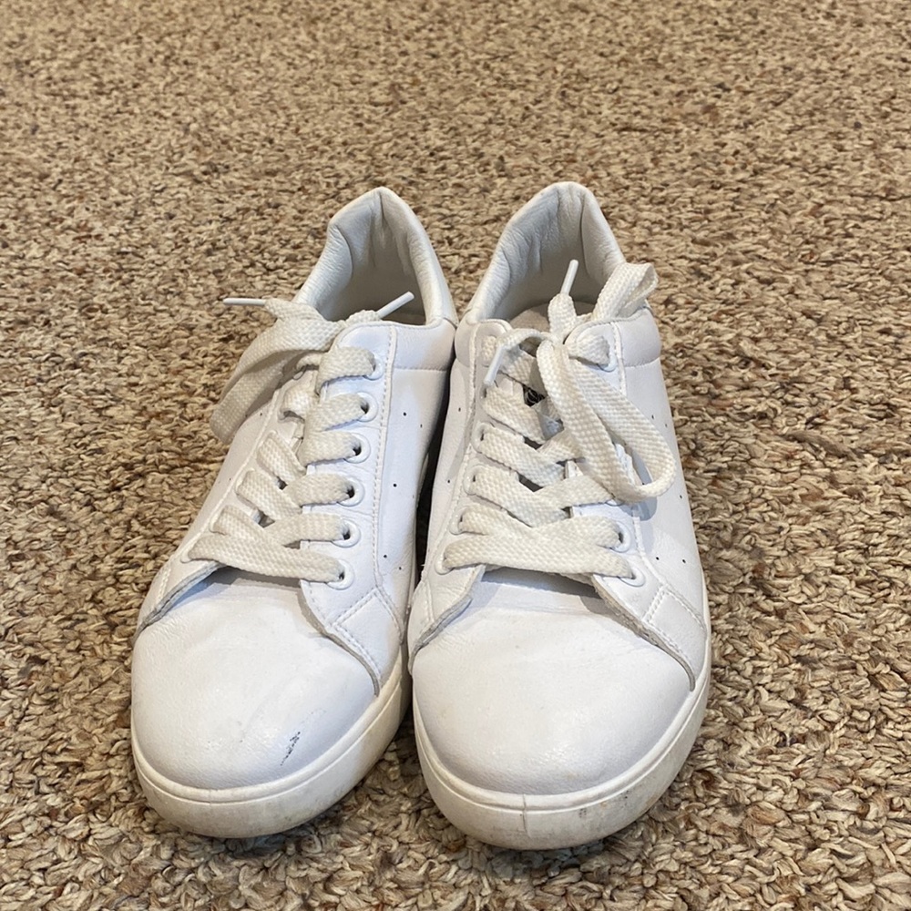 Plain White Sneakers